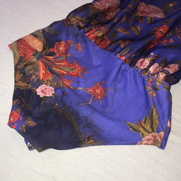 BLOUSE/BODY blue Flower Print 💐🍃🌿 - Picture 7 of 8